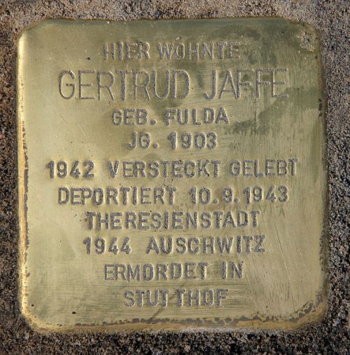 Stolperstein Friedrichsruher Strae 8-9