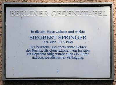 Memorial Siegbert Springer #1