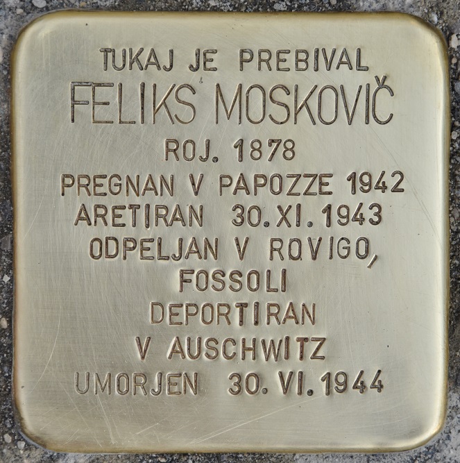 Stolpersteine Lestikova ul. 15 #1