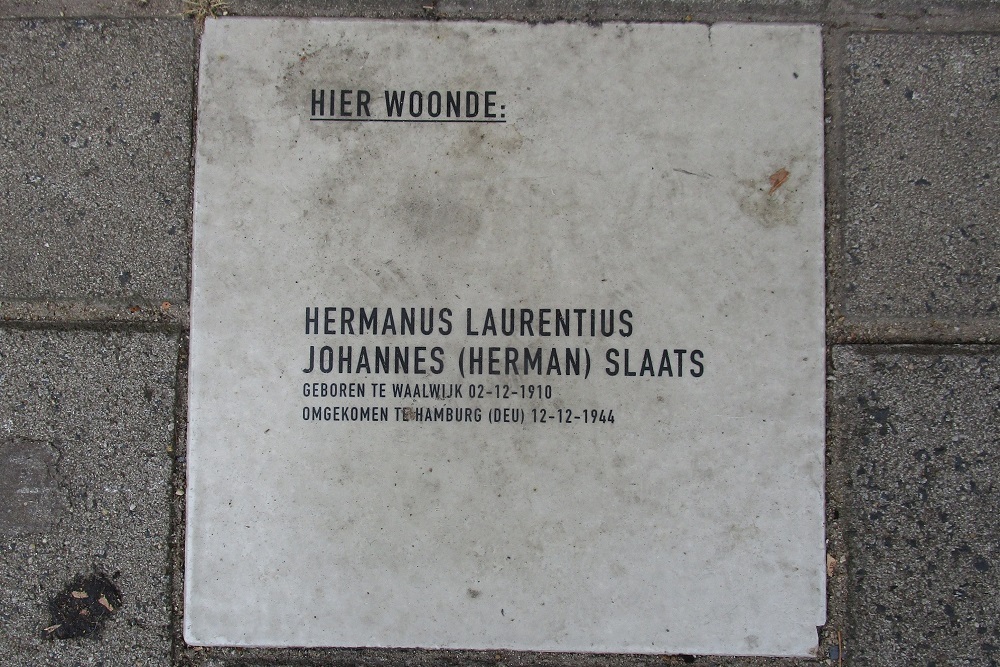 Memorial Stone Stationsstraat 100 #1