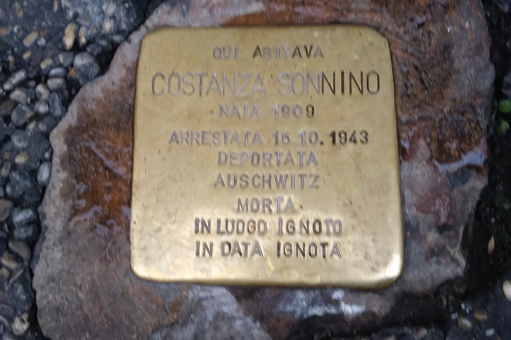 Stolpersteine Via del Portico d'Ottavia 13