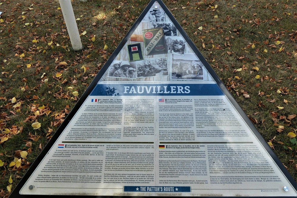 Patton Route Marker Fauvillers #2