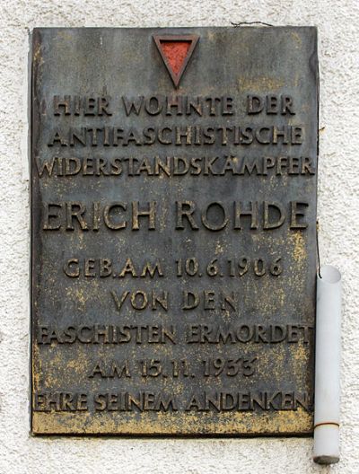 Gedenkteken Erich Rohde #1