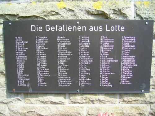 Oorlogsmonument Lotte #2