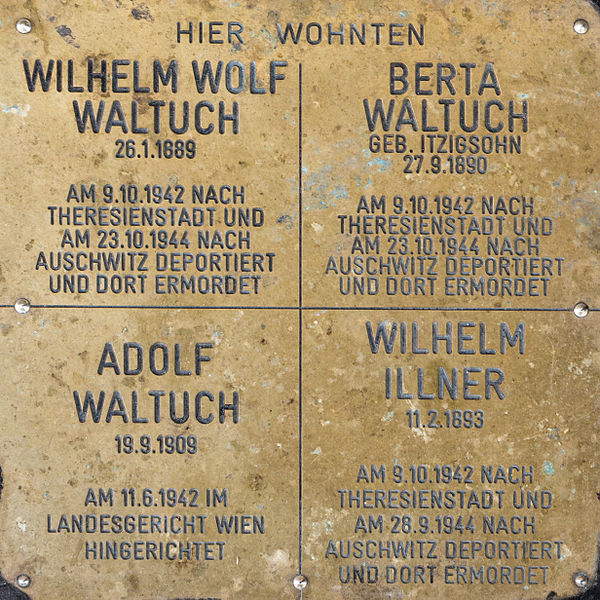 Remembrance Stone Favoritenstraße 12