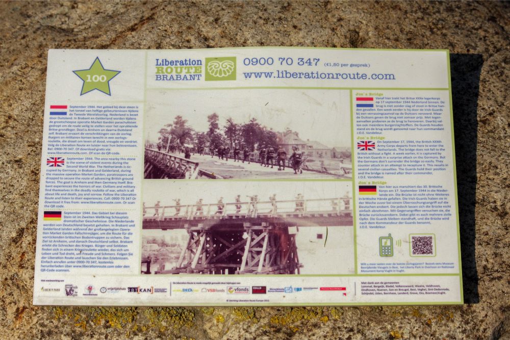 Liberation Route Marker 100: Joe's Bridge #2