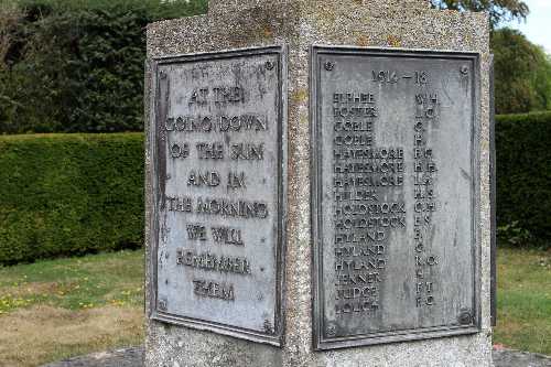 War Memorial Rolvenden #3