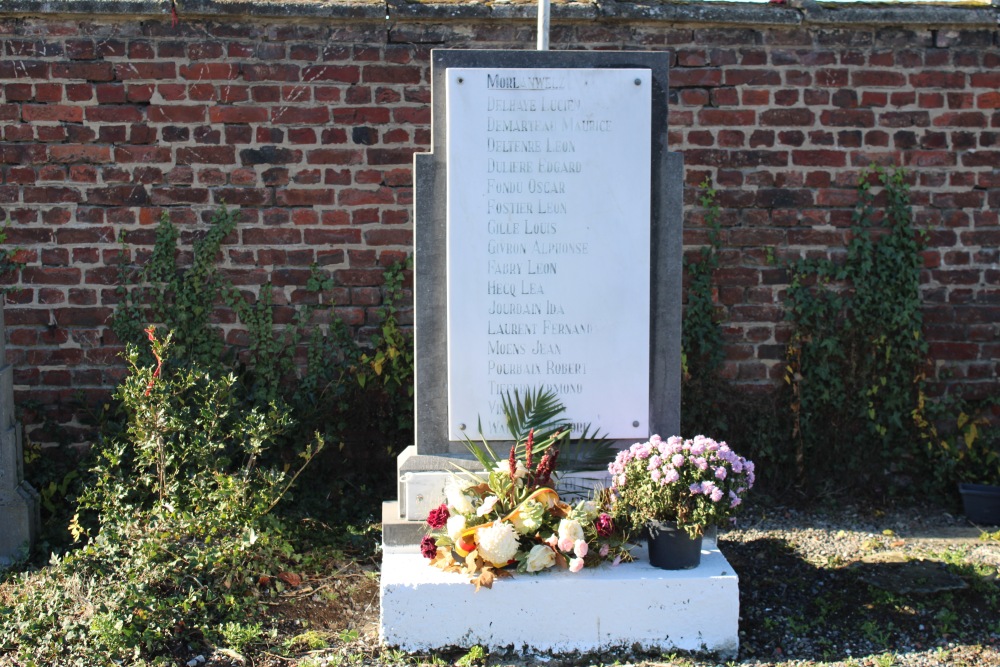 Oorlogsmonument Begraafplaats Morlanwelz	 #2