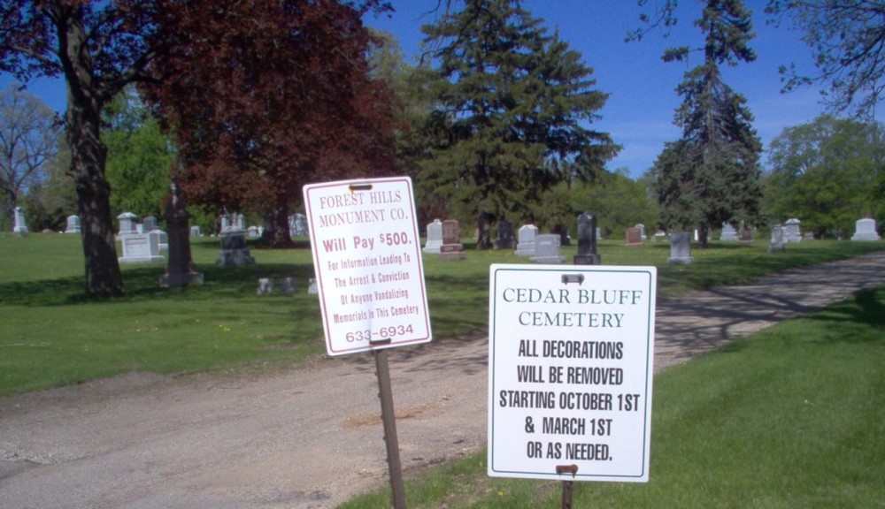 American War Grave Cedar Bluff Cemetery