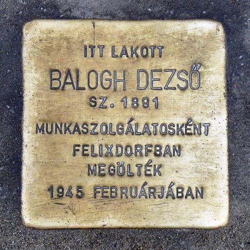 Stolperstein Klauzl utca 8 #1