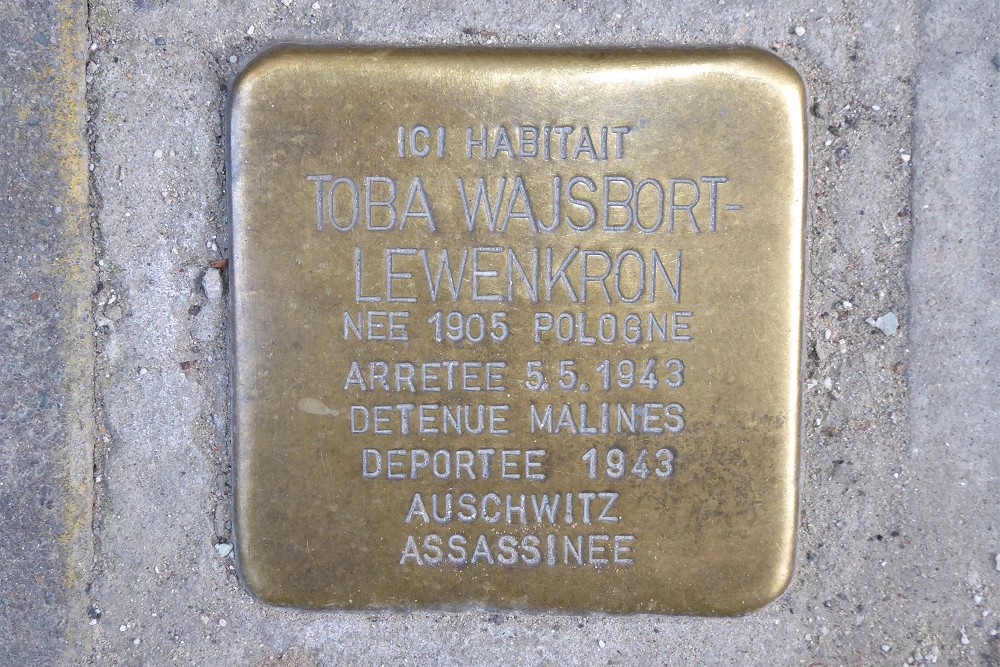 Stolperstein Auguste Gevaertstraat 32