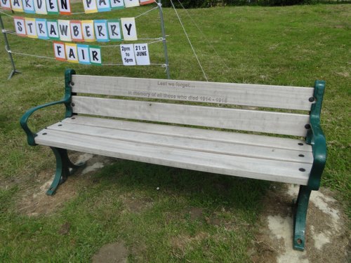 War Memorial Bench Crimplesham #1