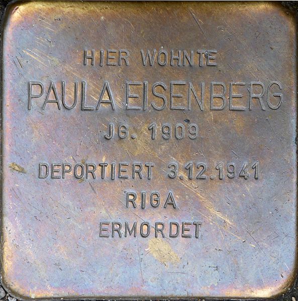 Stolpersteine Lessingstrae 6 #3