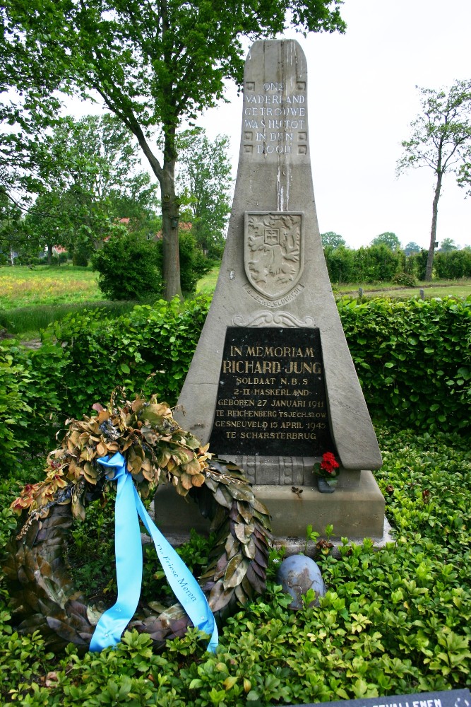Commemorative Column Richard Jung General Cemetery Sintjohannesga #2