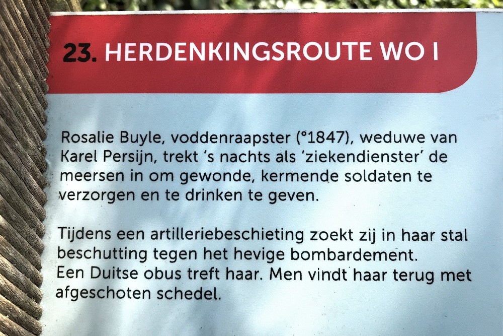 Memorial Route 100 years Great War - Information Board 23 #3