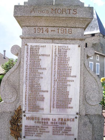 Oorlogsmonument Pressignac #2