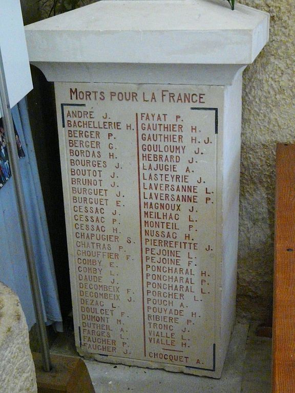 World War I Memorial Estivaux #1
