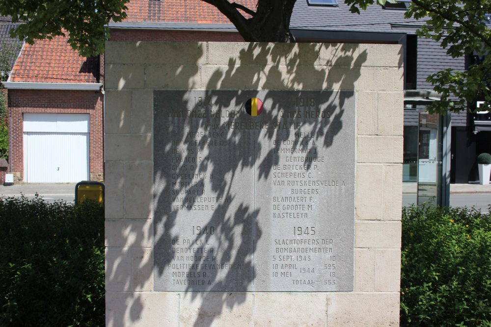 Oorlogsmonument Merelbeke Statie #2