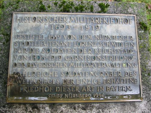 Duitse Oorlogsgraven 1693 - 1919 Neurenberg #4