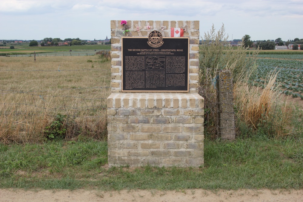 Commemorative Plate 15th Battalion C.E.F. - Gravenstafel Ridge