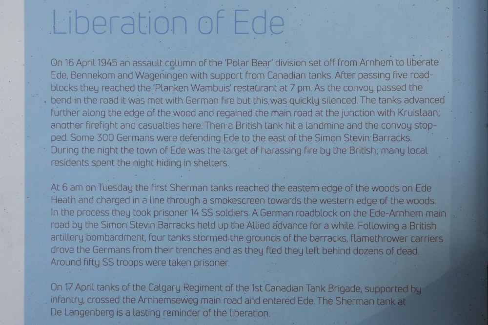 Information Sign Liberation of Ede #4
