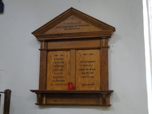 War Memorial St. Botolph Church