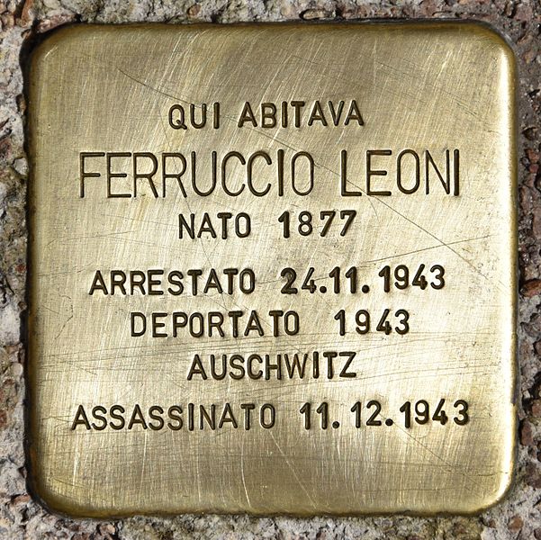 Stolperstein Via Giuseppe Mazzini 15