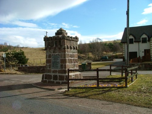 Oorlogsmonument Daviot en Dunlichity