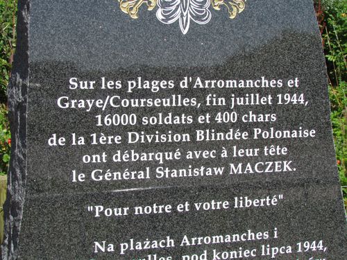 Monument 1e Poolse Pantserdivisie Graye-sur-Mer #2