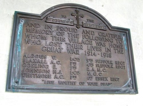 War Memorial St. Ethelbert Church