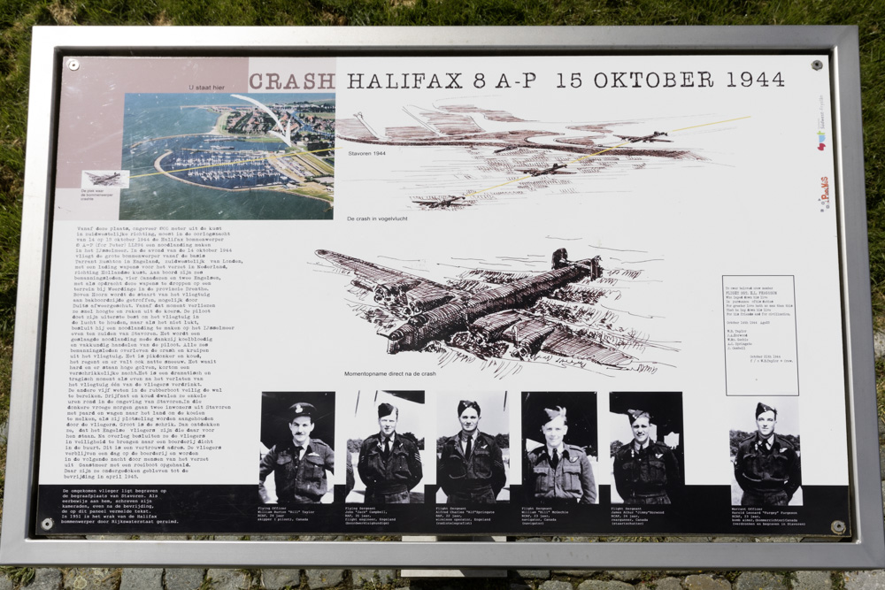 Informatiebord Crashlocatie Halifax LL294 #1