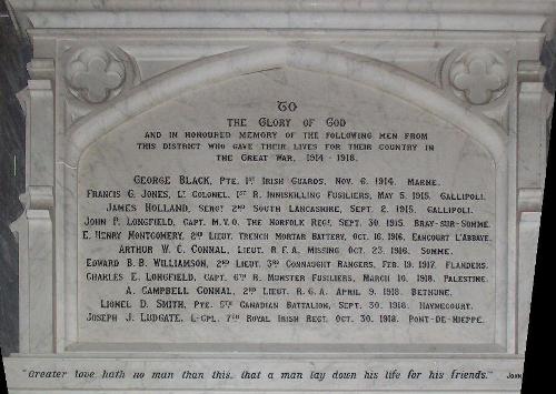 War Memorial St James Church