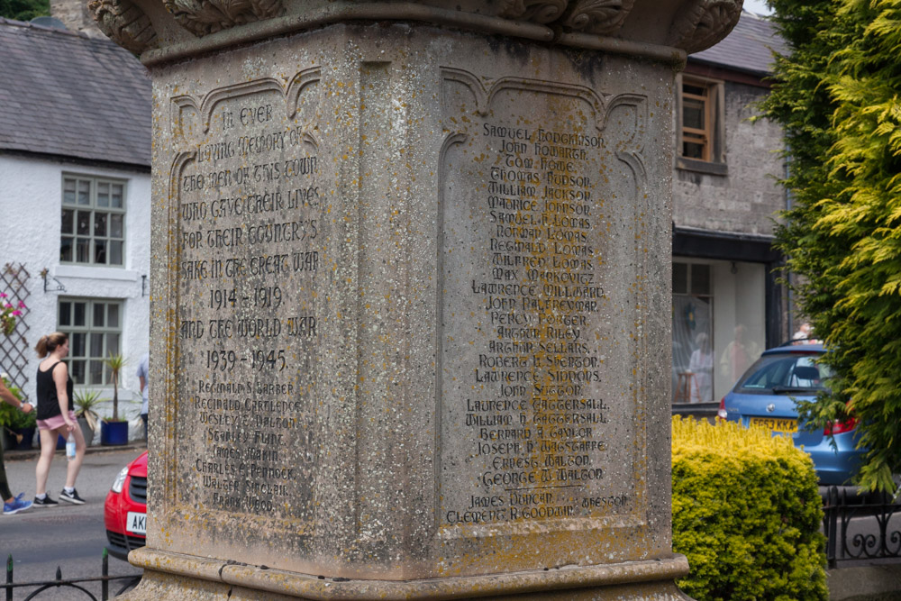 Oorlogsmonument Tideswell #4