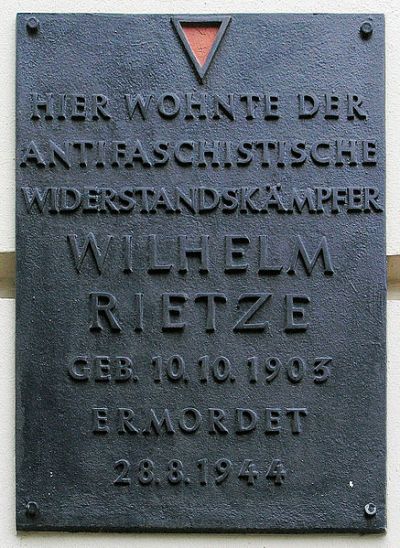 Gedenkteken Wilhelm Rietze #1