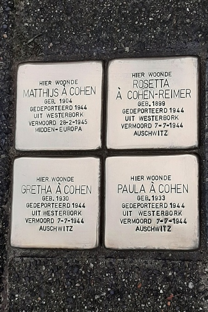 Stolperstein Veenbergplein 8 #2