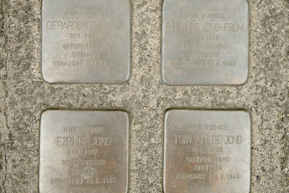 Stolpersteine Sleutelstraat 25 (nu Julianastraat 25)