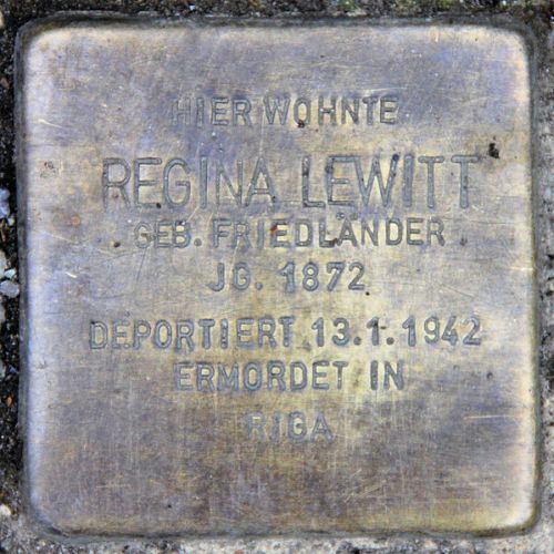 Stolpersteine Holsteinische Straße 34 #3