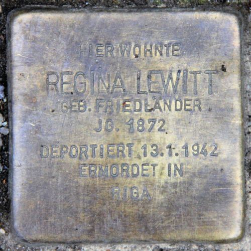 Stolpersteine Holsteinische Strae 34 #3