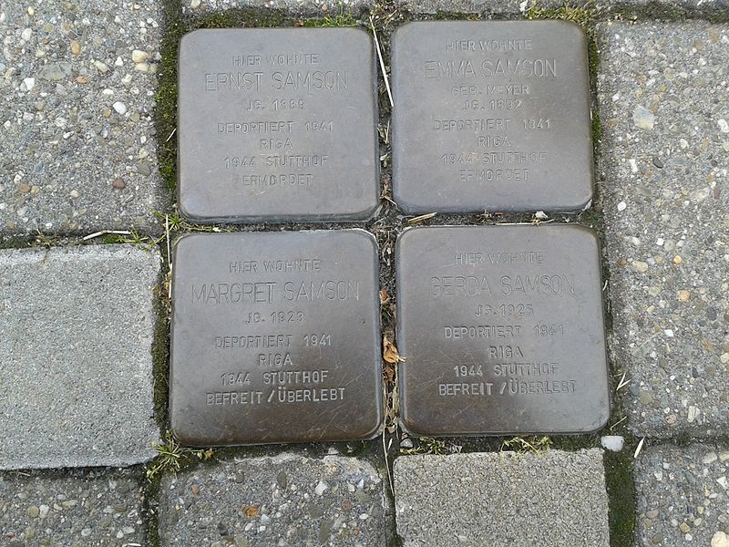Stolpersteine Bernhardstraße 28