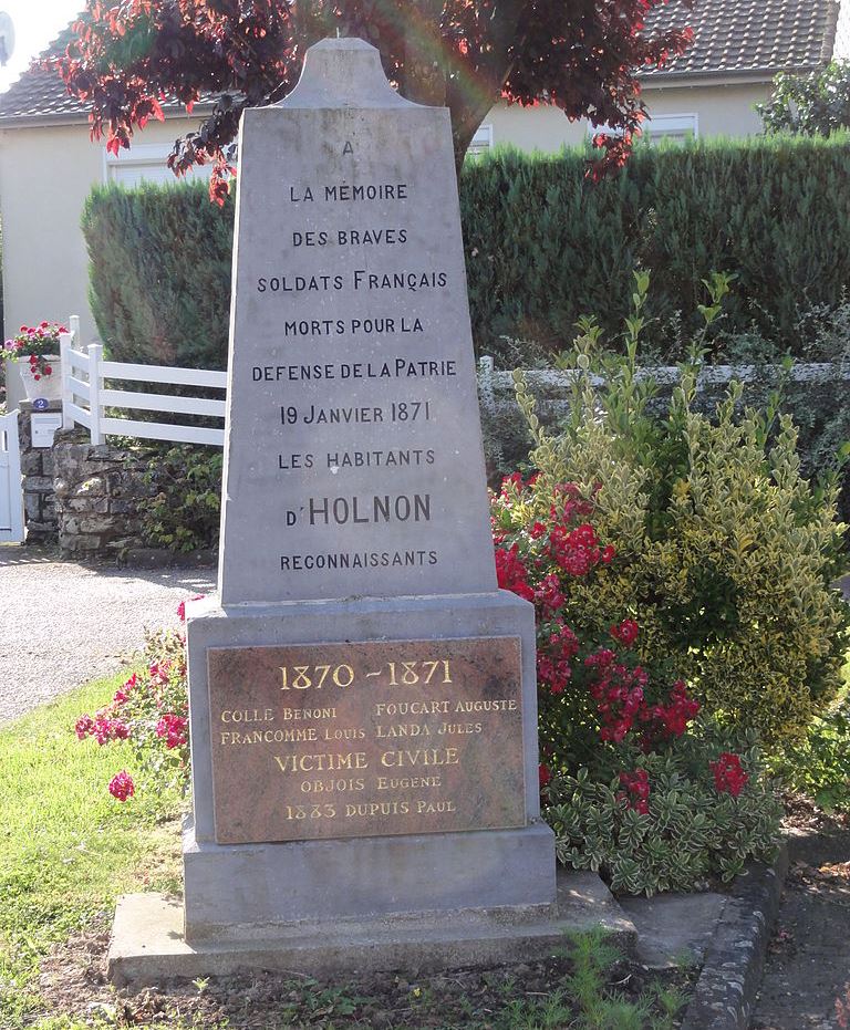 War Memorial Holnon & Battle of Saint-Quentin 1871 #3