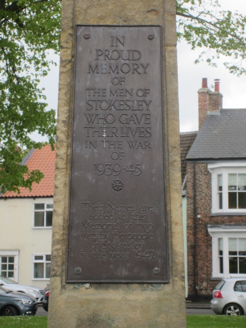 Oorlogsmonument Stokesley #4