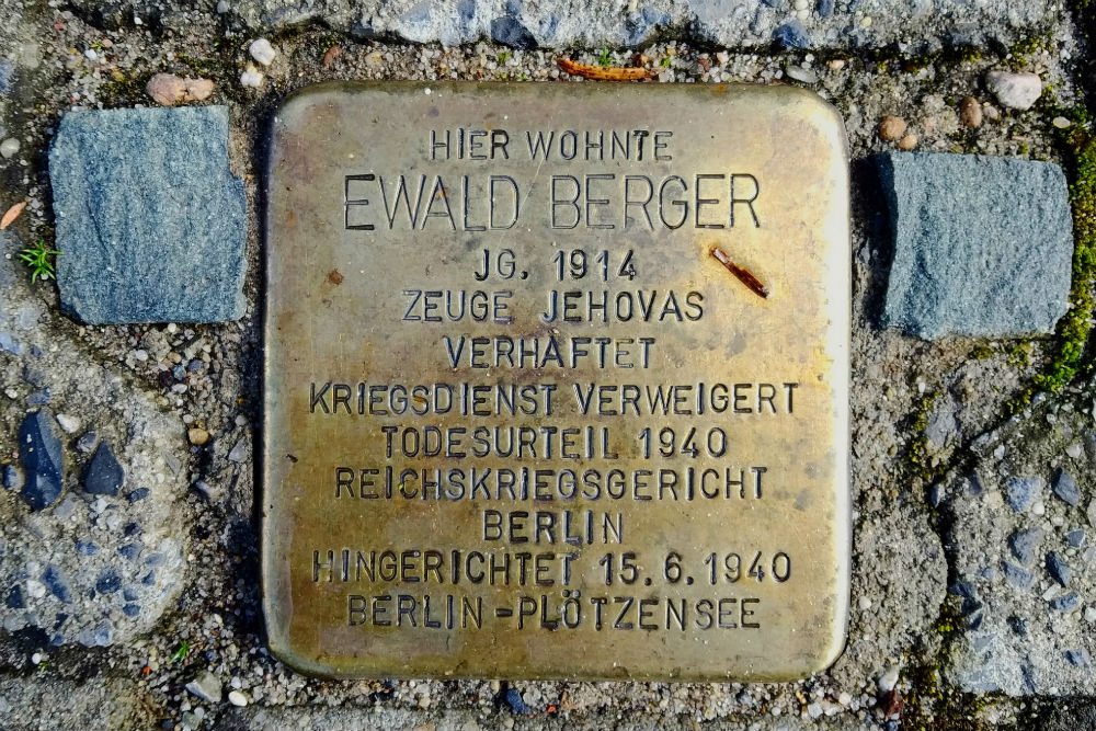 Stolperstein Arenbergstrae 1 #1