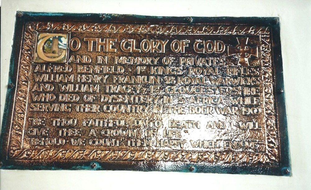 Boer War Memorial Saint James's Church