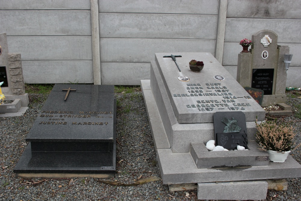 Belgische Graven Oudstrijders Viane Begraafplaats #3