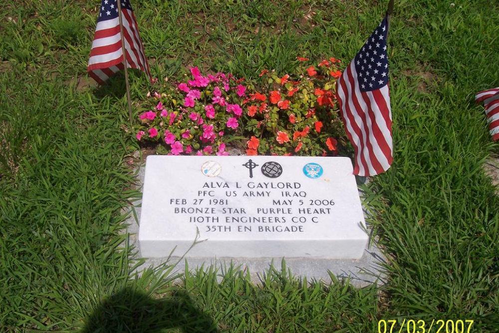 American War Grave Flatwoods Cemetery #1