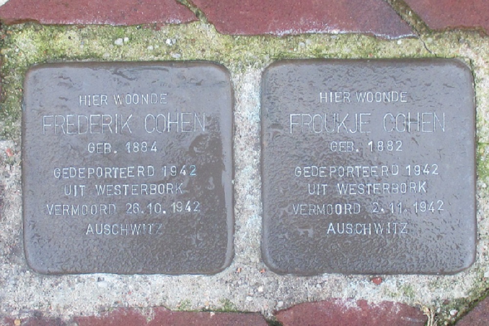 Stolpersteine Paul Krugerstraat 2