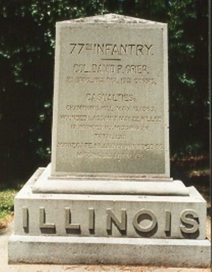77th Illinois Infantry (Union) Monument #1
