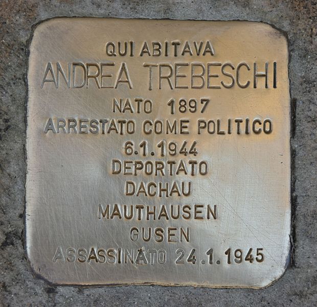 Stolperstein Via delle Battaglie 50 #1