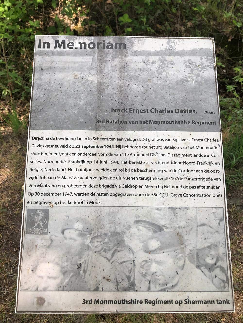 In Memoriam: Veldgraf Sgt. Ivor Ernest Charles Davies #3