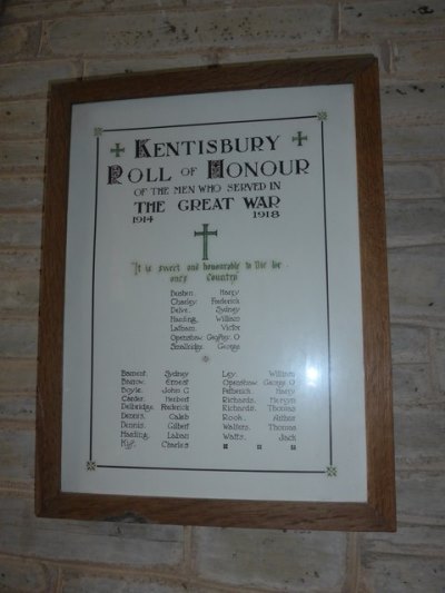 Rolls of Honour St. Thomas Church #1